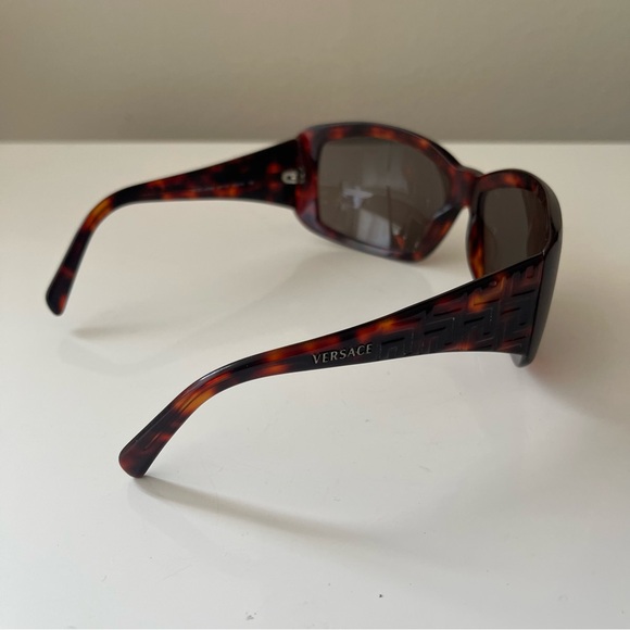 VERSACE  Y2K sunglasses wrapped around brown main image 5